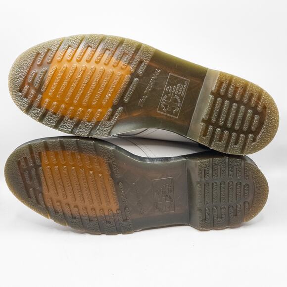 Dr. Martens White Glossy Oxford Shoes Size 9 Mod Punk Minimalist Streetstyle - Picture 4 of 7